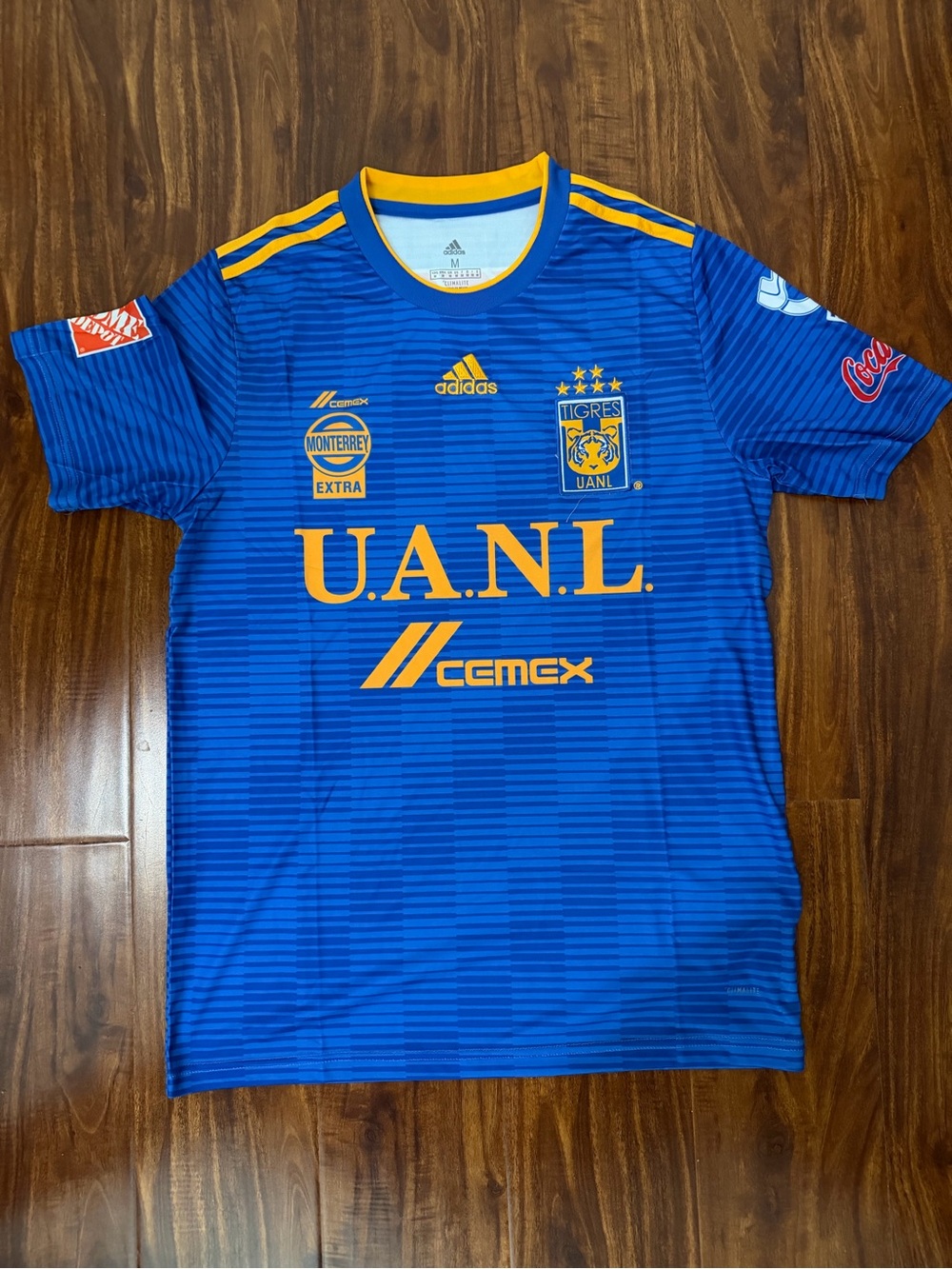 adidas Blue and Gold Tigres UANL Replica Soccer Jersey